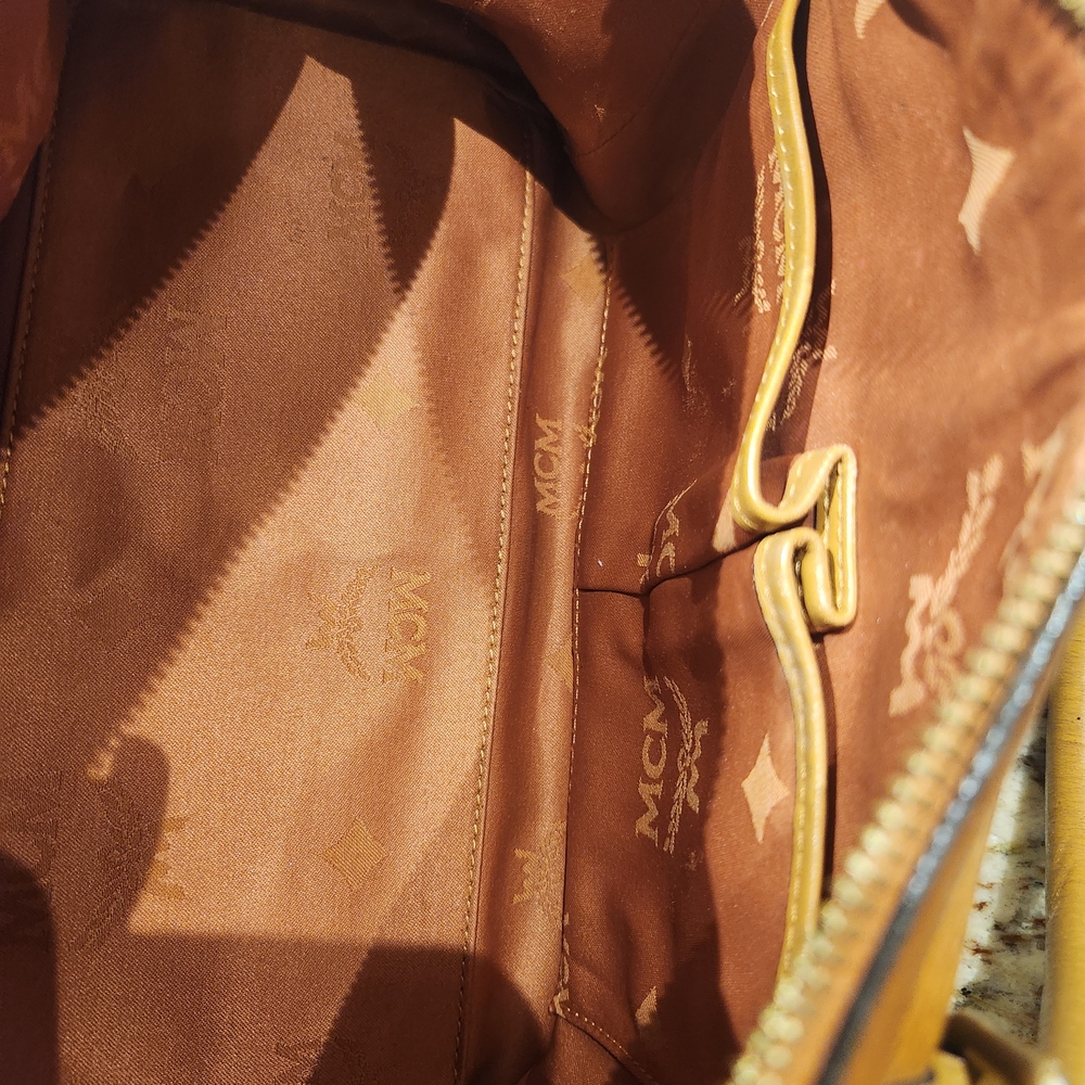 MCM Cognac Visetos Satchel-Stunning Preloved Bag! Check Out Those MCM Charms! - Picture 14 of 16